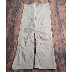 Prana Halle Pant Women's Size 12 Khaki Roll Up Hiking Outdoor Stretch Zion